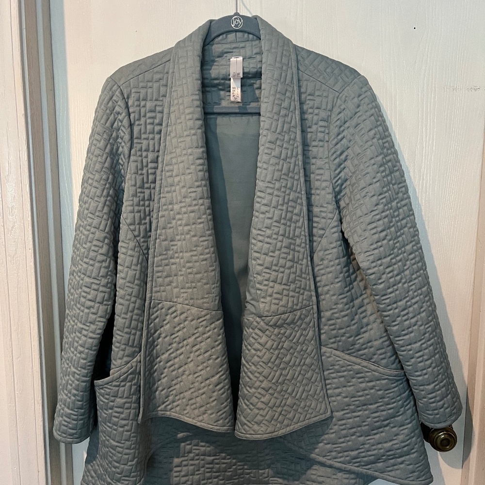 Marla Wynne Quilted Jacquard Swing Jacket